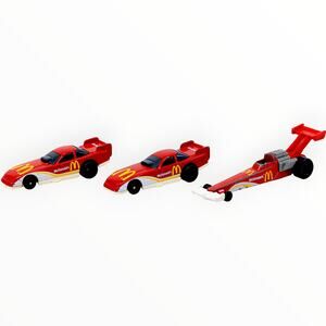 McDonald's Hot Wheels Mattel Race Cars Dragster 1:64 Vintage 1993 [Lot of 3]